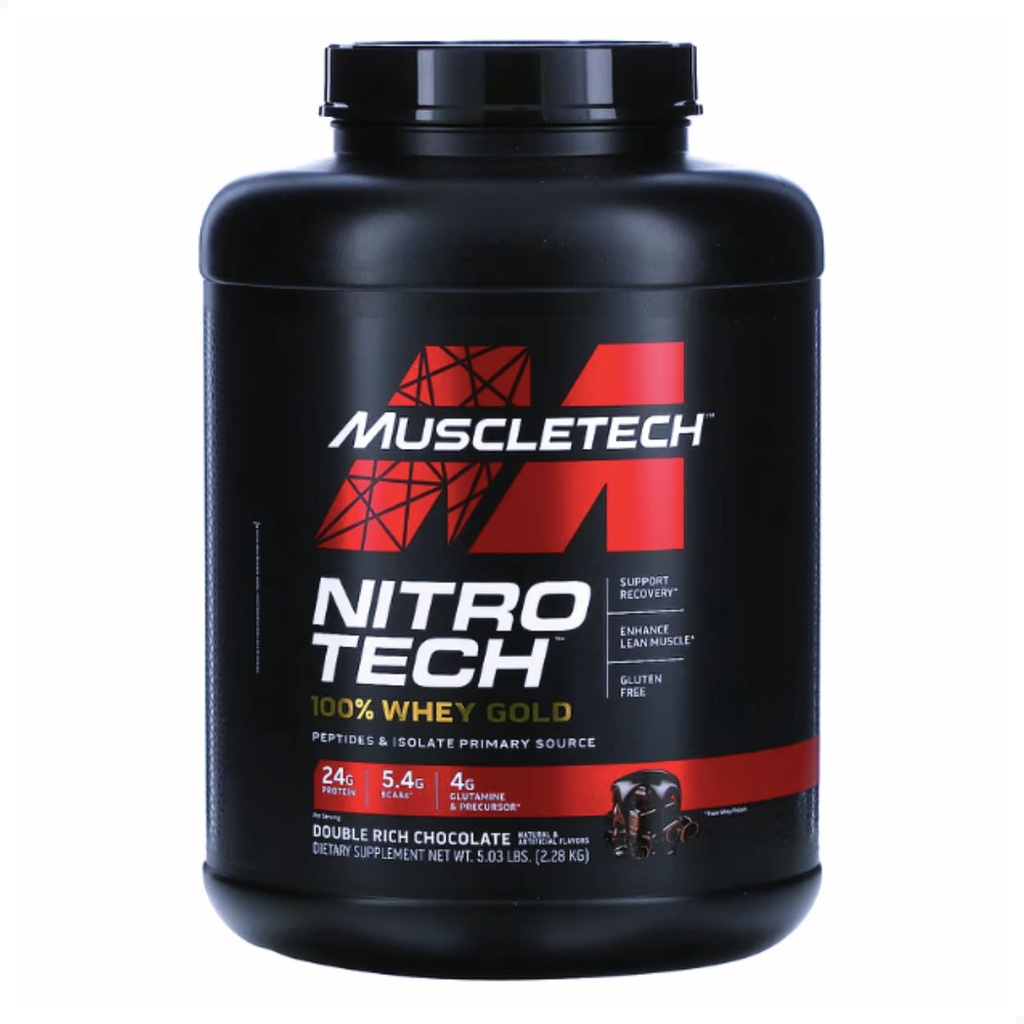 Whey Gold Nitrotech 2,27kg Muscletech Double Rich Chocolate