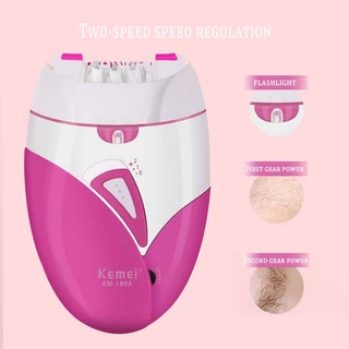 Depilador Kemei Elétrico Feminino Para Mulheres Removedor De Pelos Facial De Corpo Inteiro De Biquíni Pernas Removíveis KM-189A