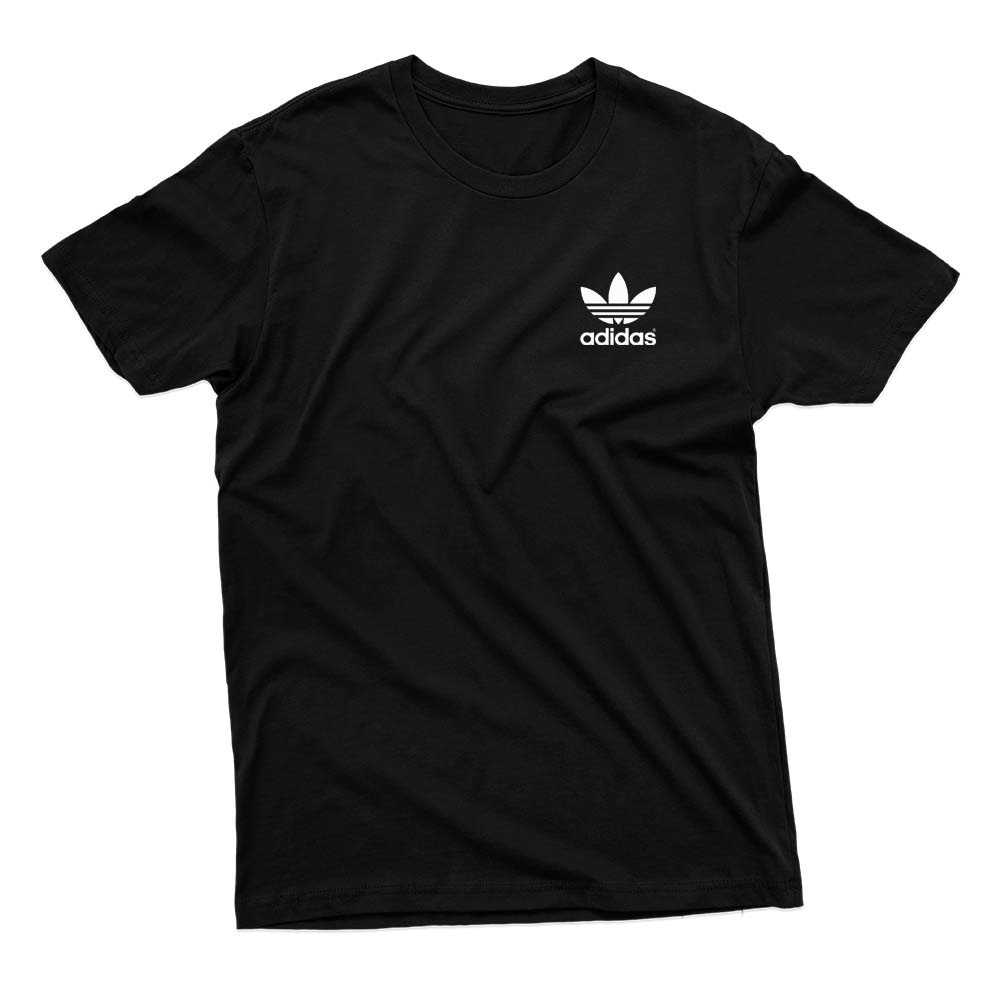 Camiseta Addidas Logo Pequeno Camisa Básica 100% Algodão Várias Cores