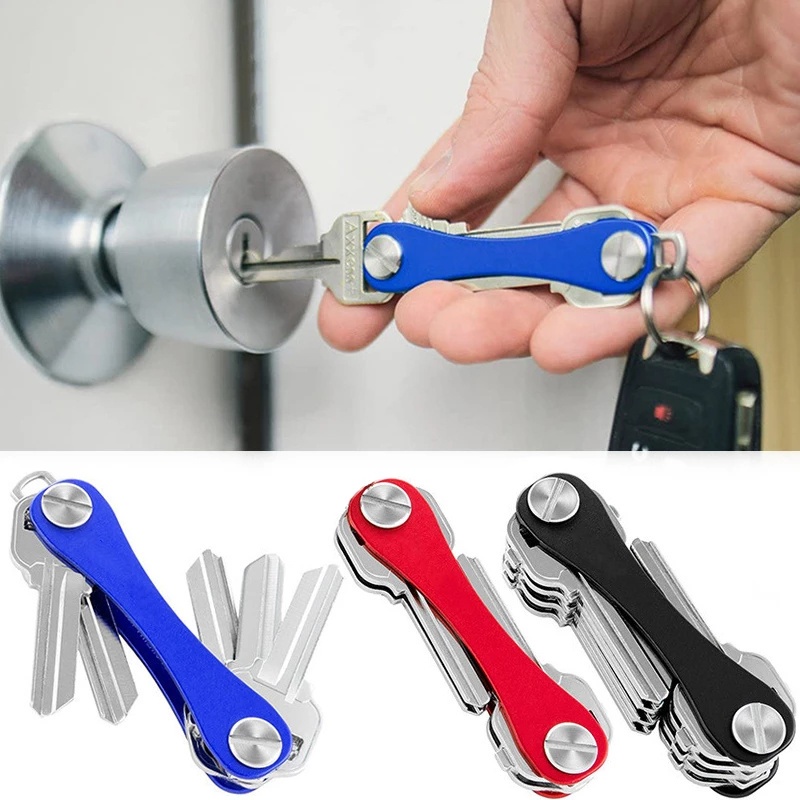 Mini Chaveiro Criativo Multiuso Smart Keychain Porta-Chaves Compacto De Metal Doméstico Clipe De Armazenamento Clássico Pingente De Retenção Clip Portátil Decoração Pingentes