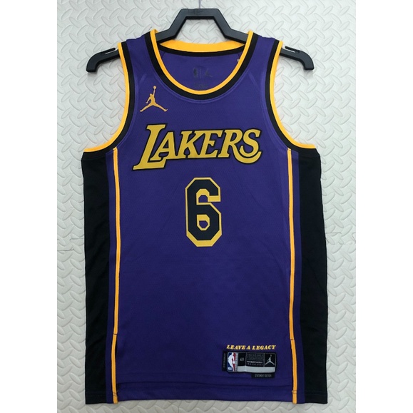 2023 Nba Los Angeles Lakers No 6 James Purple Basketball Jersey Hot Pressed Escorrega O Preço 4334