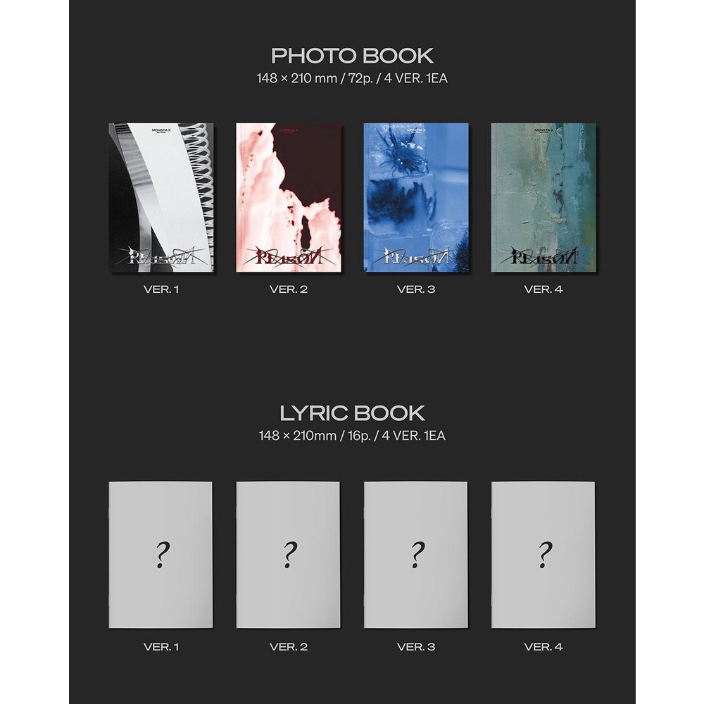 MONSTA X 12th Mini Album - REASON (Photobook Ver.) | Shopee Brasil