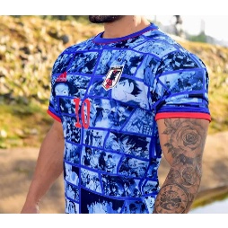 Camiseta Uniforme Seleção Japão Animes Naruto