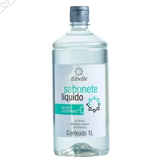 SABONETE LÍQUIDO NEUTRO 1L ZIBELLE