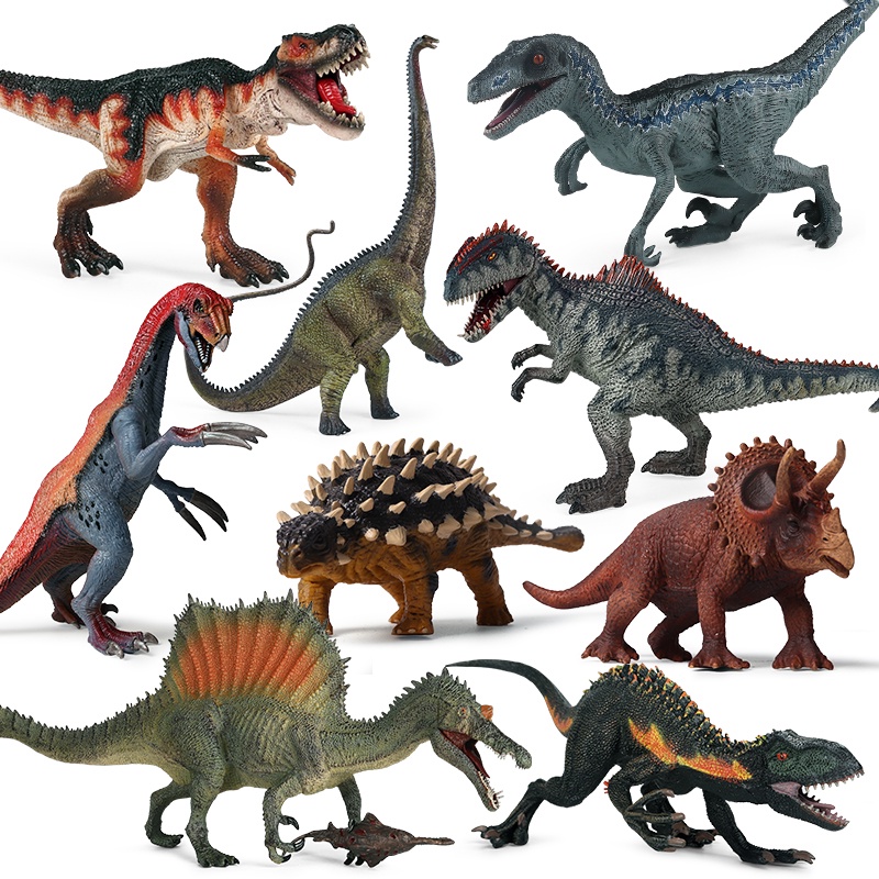 Simulação Dinossauro Jurássico Brinquedo Giganotosaurus Velociraptor Modelo T-Rex Figuras De Ação Dino Park Collect Decor Kids Gift