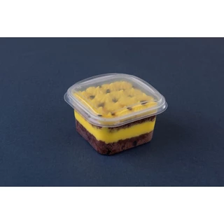 10 Pote Quadrado 150Ml Freezer&Microondas Cristal Pp G375 Galvanotek