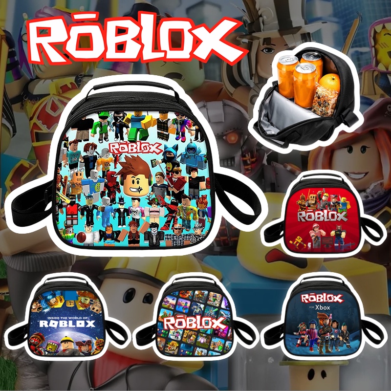 Roblox Lancheira Infantil Com Isolamento Diagonal Bolsa De Desenho Animado  Anime Meninos E Meninas Escolar Para Estudantes