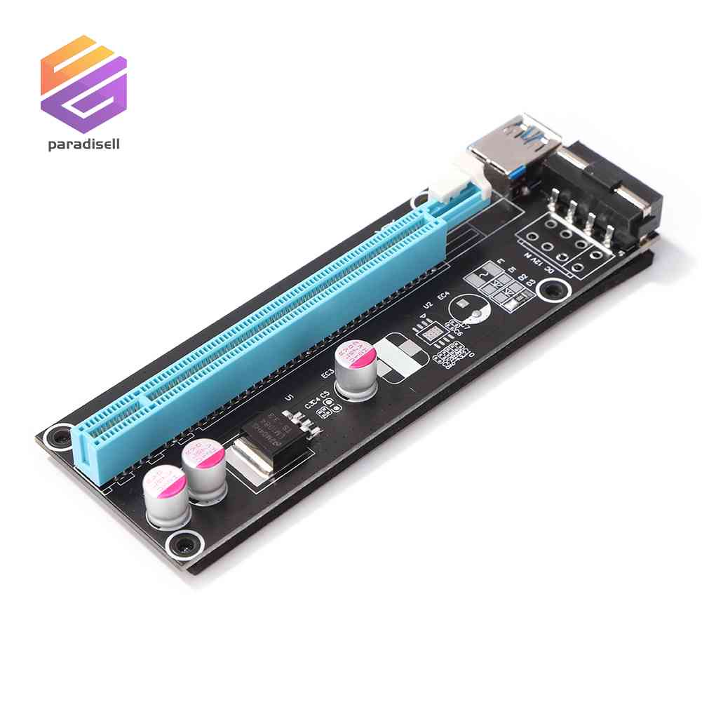 Novo Placa Extensor PCI-E Riser Express 1x A 16x Adaptador Para Gráfica ...