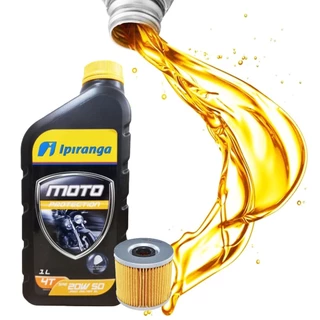 Kit Troca de Óleo para Suzuki Yes 125 / Intruder Ipiranga 20W50 Mineral + Filtro Vedamotors