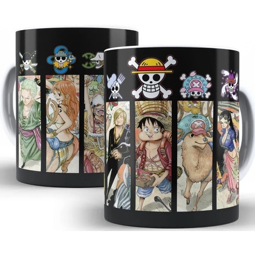 Caneca Anime One Piece Personagens - Mega Oferta!!!