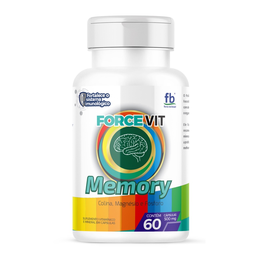 Suplemento Para Memória Vitaminas e Minerais Com 60 Capsulas | Shopee ...