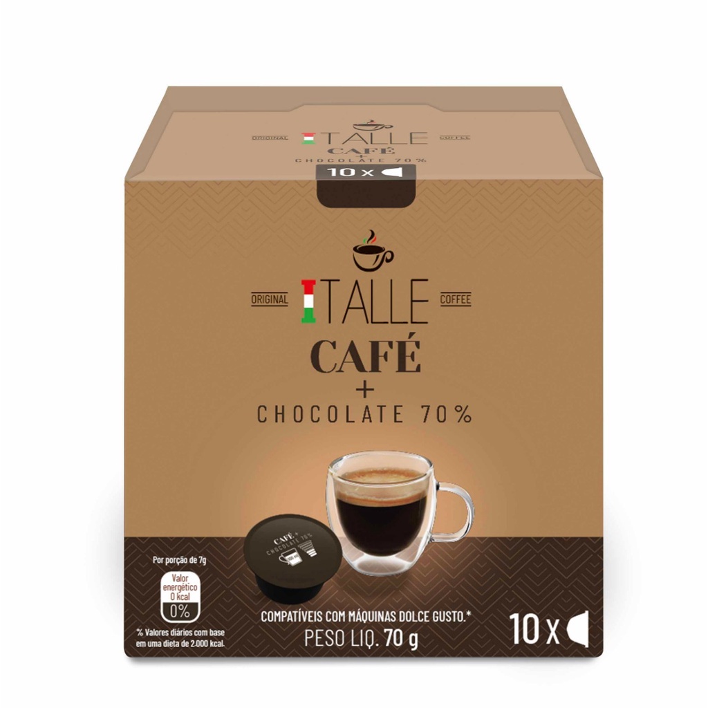 Cápsulas Nespresso Cappuccino Chocolate Café Italle 50 Unid