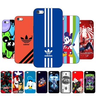Capa Para iPhone 5 5S SE 2016 4.0 Polegadas Protetora Telefone Tpu Silicone Preto Fofa