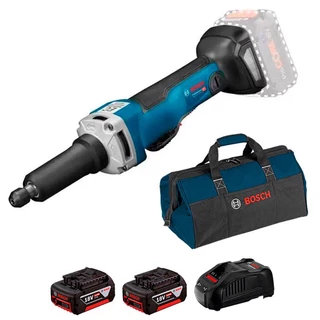 Retífica Industrial 18V GGS 18V-23 PLC com Bateria 2,0Ah, Carregador Bivolt e Bolsa BOSCH