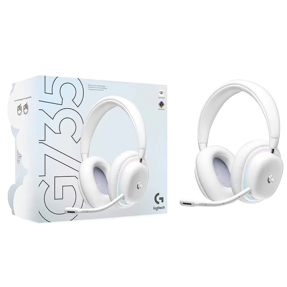 Logitech purchases AURORA COLLECTION; G735 GEM Wireless RGB Gaming Headset (White Mist)