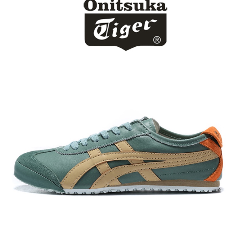 Veja as descricoes dos produtos Onitsuka Tiger Asics Tigre Mexico 66 Original Sapato De 66 Ar Livre Para Homens E Mulheres Tenis Casual Classico Verde Perna Dourada De Caminhada Esportivo Jogging Slot...