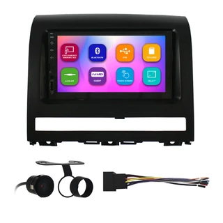 Kit Multimídia Mp5 2 Din Palio 2003 04 A 2012 Weekend Strada Idea 2005 A 2012 7 Pol Bluetooth Espelhamento Moldura Preto