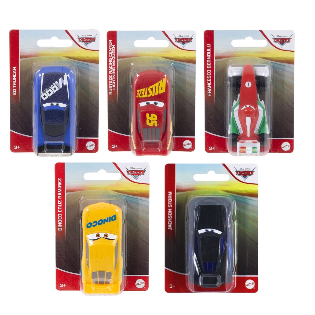 Disney Cars 3 - Relâmpago Mcqueen - DINOCO CRUZ RAMIREZ - JACKSON STORM - LIGHTNING  McQUEEN - BOBBY SWIFT - FABULOUS LIGHTNING McQUEEN Francesco Bernoulli