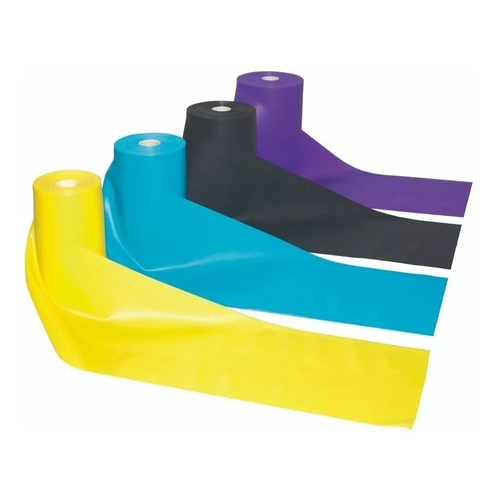 Kit Faixa Elástica Látex Com 4 Intensidades Tipo Thera Band 1,50mt