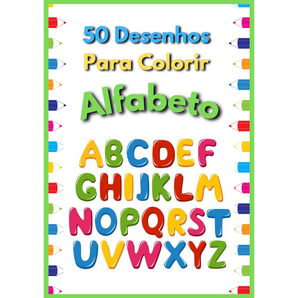 Desenhos de letras com carinhas para pintar