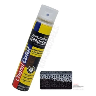 Convertedor De Ferrugem Chemicolor Spray 100ml Aplica Fácil