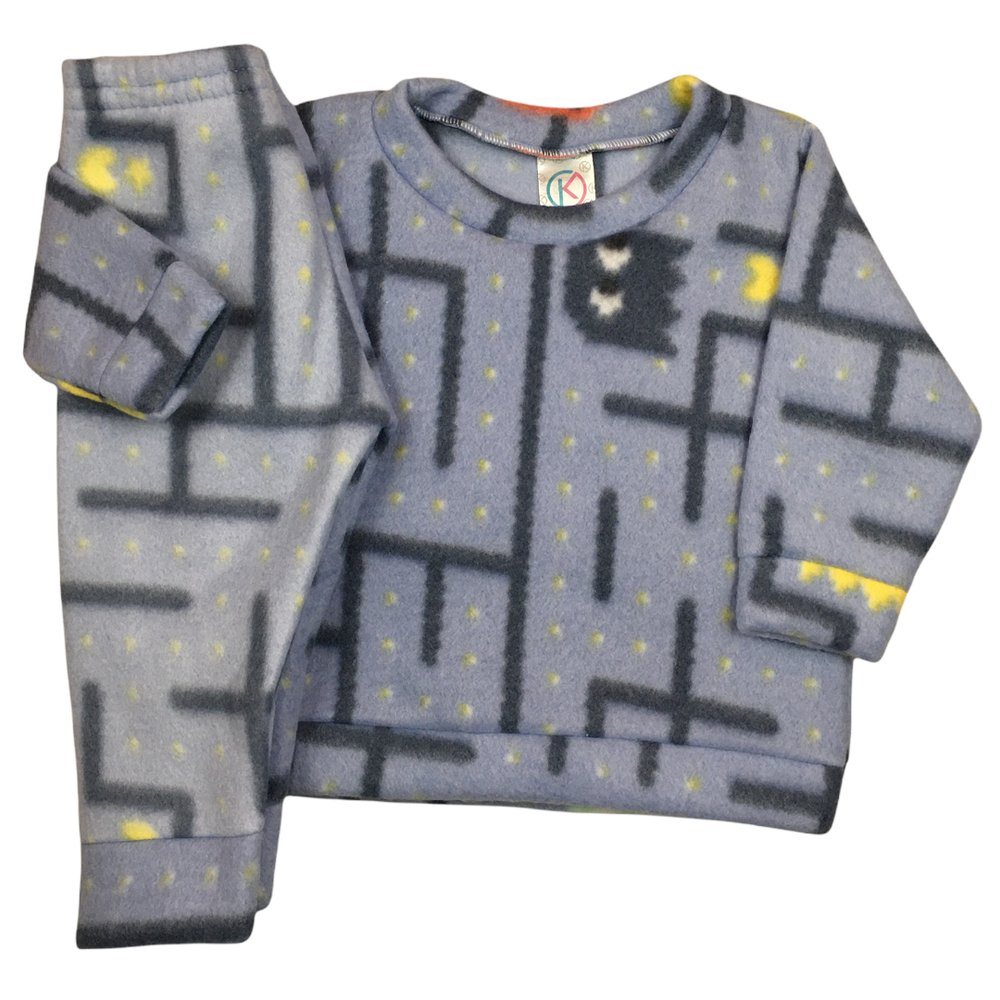 Conjunto Soft Menino Pac Man Roxo - Kappes | Shopee Brasil