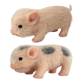Reborn 5 Polegadas Silicone Macio Porco Boneco De Corpo Inteiro Toque Renascido Animais Renascidos Renascidas jiwbr