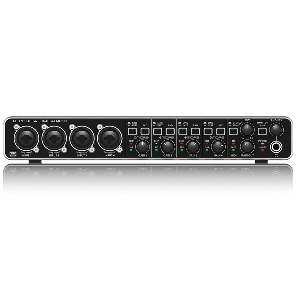 Interface De Aúdio Behringer Umc404 Hd Usb Midi 4 Canais Shopee Brasil