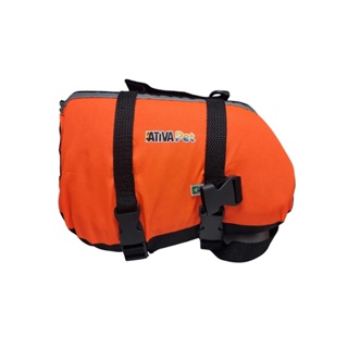 Colete Salva Vidas Pet Vest Ativa Tam G Laranja