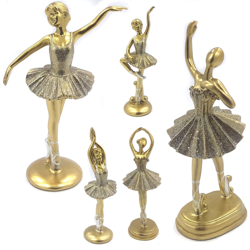 Combo Bronze Bailarina Para Festa De Anivesário E Decoração em