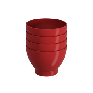 Conjunto De Cumbucas Coza Cozy 300 ml 4 Peças Vermelho Bold