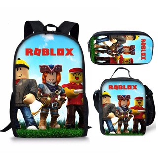 11/13/16 polegadas Roblox 3d impressão crianças mochilas menina