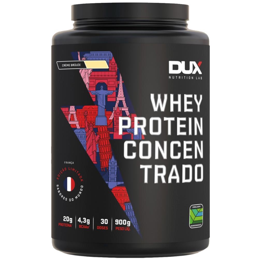Whey Protein Concentrado 900g Creme Brulee Dux Nutrition Shopee Brasil