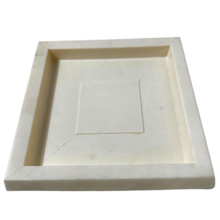 Prato Quadrado De Polietileno Para Vasos De Plantas 22cm