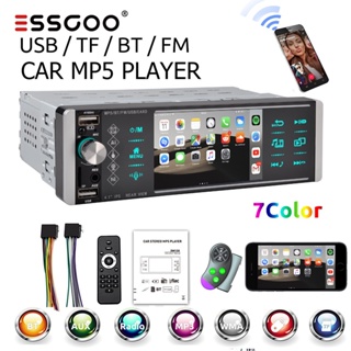 ESSGOO 4.1 " Touch Screen Rádio Estéreo 1 Din Carro Bluetooth MP5 Reprodutor De FM link Espelho Vedio Áudio USB AUX SD
