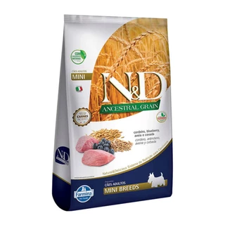 Ração Farmina N&D Ancestral Grain Cães Adultos Mini Cordeiro 10,1kg
