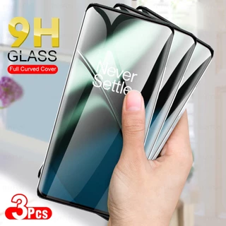 3pcs Para oneplus 11 Película De Vidro Temperado Curva One Plus 8 pro 7 7 5G Protetora De Tela Completa