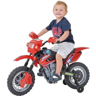 Mini Motinha Elétrica Infantil Motocross Azul p/ Crianças