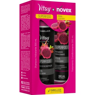 Shampoo e Condicionador Vitay Novex Superfood Pitaya e Gojiberry 300ml