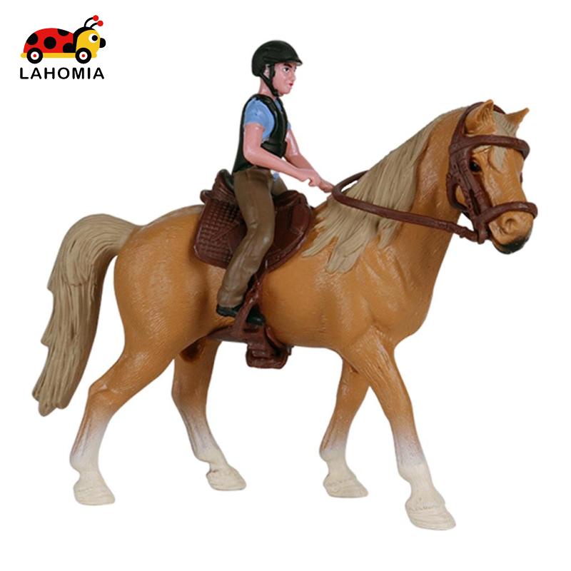 Brinquedos De Fazenda Cavalo Miniatura Com Figurino Masculino