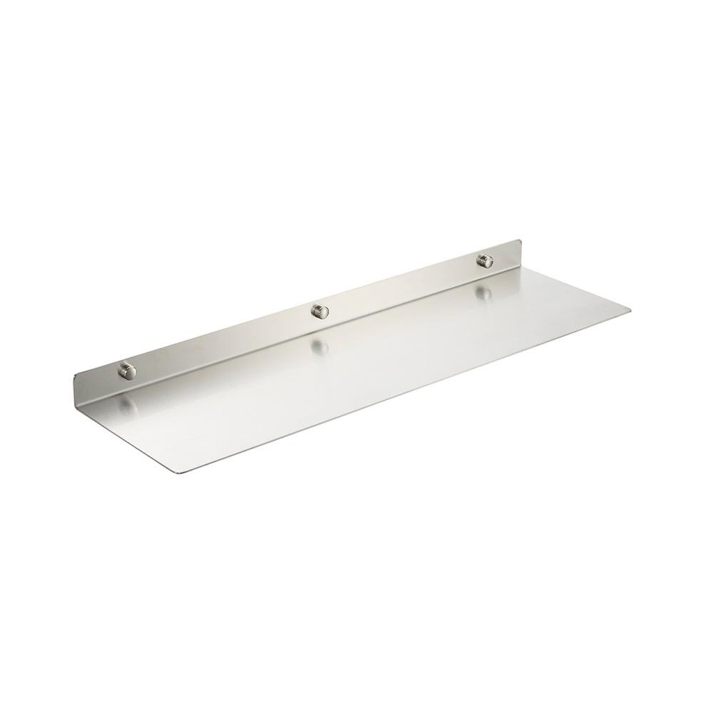 Prateleira Inox Para Cozinha Gourmet 50 Cm Guará Pingoo - Prata Escovado