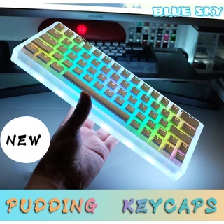 Envio Rápido PBT Pudim keycap Perfil OEM Para 61/87/104/108/64/68/84/96/980 Conjunto De keycaps