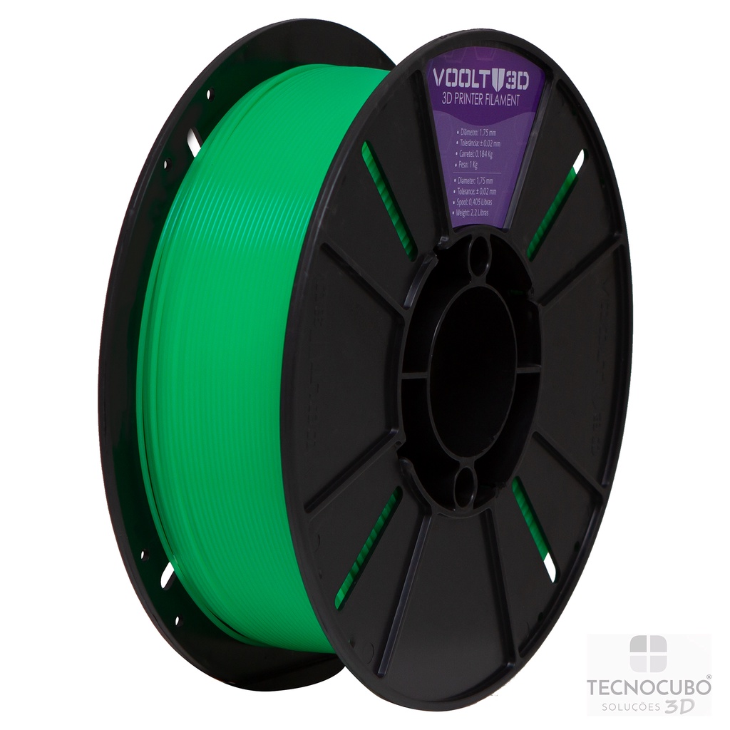 Filamento Impressão 3D Voolt Pla Verde Fluorescente 1Kg | Shopee Brasil