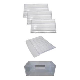 3 Prateleiras Gel Continental Rdv48 + Gaveta Legume + Tampa