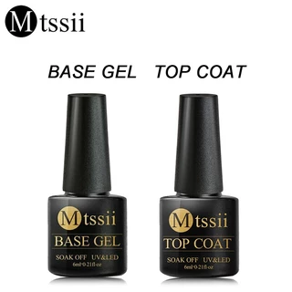 MTSSII Base Top Coat Gel De Polimento De Embeber UV Vernis Semi Permanente Arte De Unhas 6ml em Oferta na Shopee