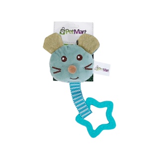 Brinquedo Para cães Mordedor Pelucia Ratinho Azul c/ tpr