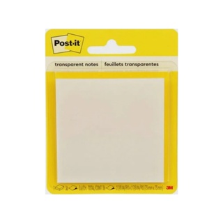Bloco de Notas Adesivas Post-it® 3M™ 73x73 mm c/36 Fls Transparente