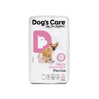 Fralda Descartável Higiênica P/cães Fêmea Dogs Care 24 Un M