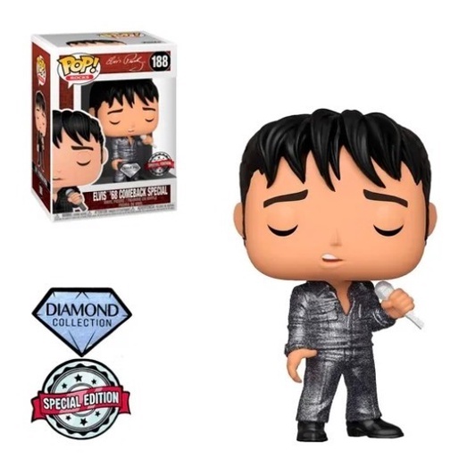 FUNKO POP ROCKS 188 - COMEBACK ELVIS PRESLEY DIAMANTE | Shopee Brasil