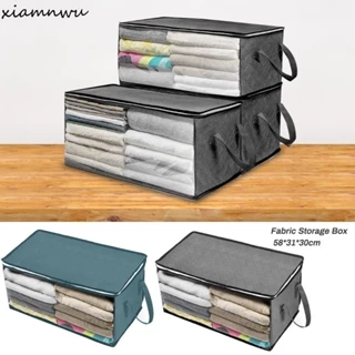 Organizador de Guarda Roupa/Mala Organizadora De Sacos Caixa De Cobertor De Creme Casa Sob Cama Dobrável Grande